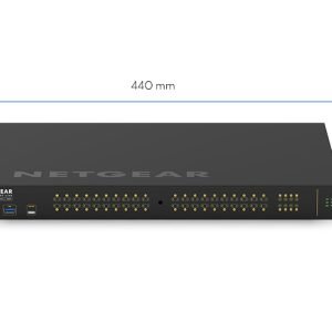 NETGEAR AV LINE 48-PORT MANAGED SWITCH, POE+(40), 480W, SFP(8), LIFE WTY