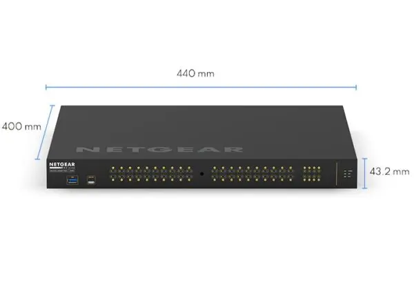 NETGEAR AV LINE 48-PORT MANAGED SWITCH, POE+(40), 480W, SFP(8), LIFE WTY