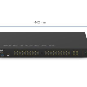 NETGEAR AV LINE 48-PORT MANAGED SWITCH, POE+(40), 960W, SFP+(8), LIFE WTY