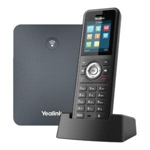 YEALINK (W79P) HIGH PERFORMANCE RUGGED WIRELESS DECT IP PHONE SYSTEM W/HANDSET & BASE