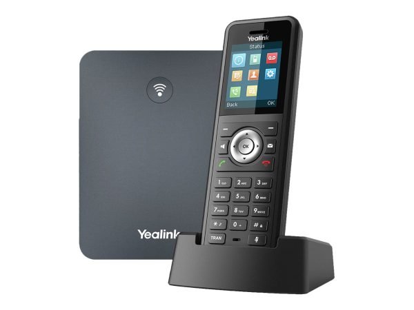 YEALINK (W79P) HIGH PERFORMANCE RUGGED WIRELESS DECT IP PHONE SYSTEM W/HANDSET & BASE