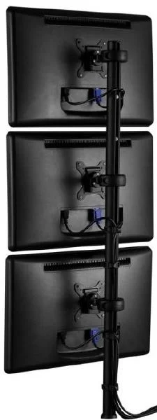 ATDEC SD-DP-1150+SD-DOx2 Donut Pole 1150mm - Triple Monitor or POS