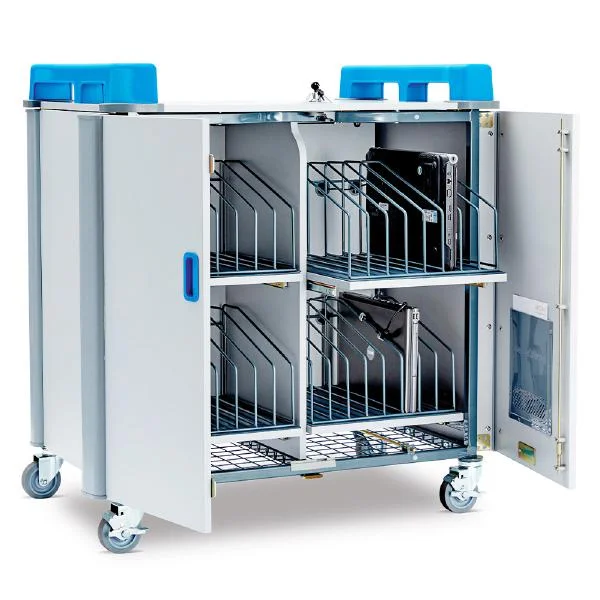 LapCabby 32 Vertical | 32-Device Mobile AC Charging Trolley for Laptops & Chromebooks up to 17" - Vertical