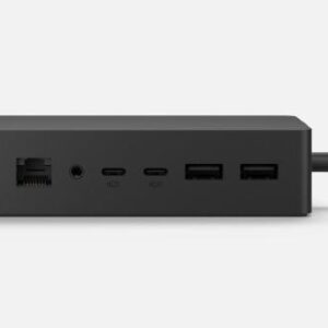 Surface Dock 2 USB Type C (2), USB 3.0 (4), Audio Out (1), RJ45 (1)