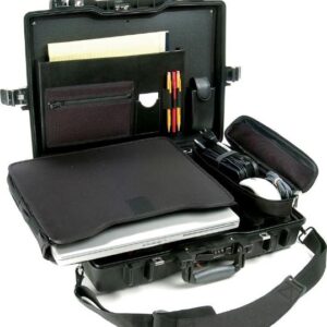 Pelican 1495 Laptop Case with laptop Sleeve & Lid organiser Black. Fits up to 17
