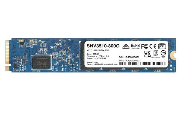 SYNOLOGY SNV3510-800G - M.2 NVMe SSD with 800GB Capacity - Check Compatible Models