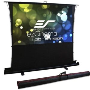 ELITE SCREENS FT110XWH - 110 16:9 Portable Tension Floor Pull Up Screen - Free Shipping