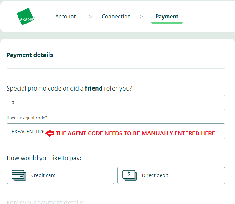 Exetel Promo Code 2 exetel payment page