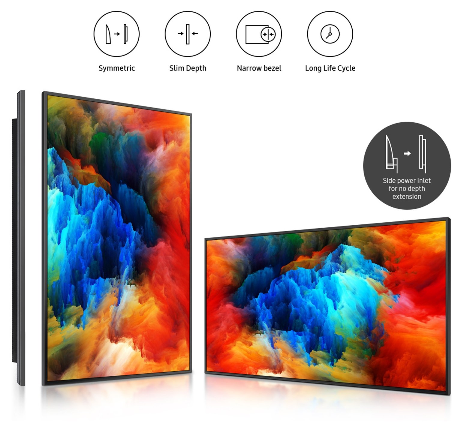 Samsung QB98T-B LH98QBTBPGCXXY 98inch Smart Signage - Free Shipping** 14 Slim and symmetrical