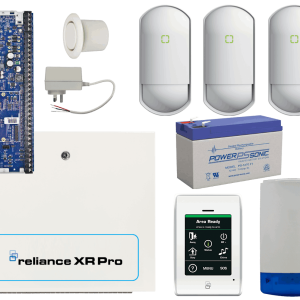 DAS RELIANCE XRPRO KIT2 -PCB, XR TOUCH, OPTEX FLIP-X(3), COMBO SIREN, R-PIEZO, 7AMP, PP