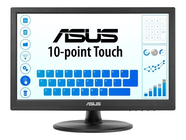 ASUS VT168HR 16 (16:9) TN WXGA LED, 5MS, 60Hz, HDMI, VGA, VESA, TILT, Touch, 3YR