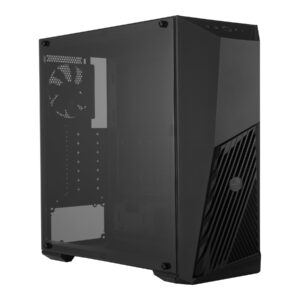 COOLER MASTER MASTERBOX K501L, ATX WITH FULL SIZE TRANSPARENT SIDE PANEL, 1X 120MM RED FA