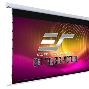 Elite Screens 120" Electric Tab Tension 16:9 Aspect Ratio - Free Freight