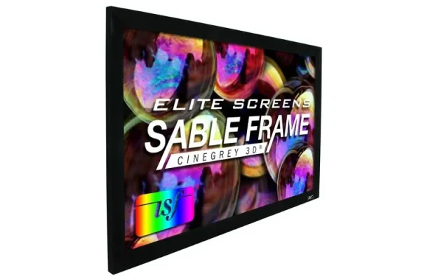Elite Screens ER150DHD3 150" Sable Frame CineGrey 3D Projection Screen - Free Shipping *