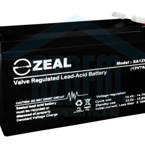 ZEAL 12 VDC 7AH(C20) SLA BATTERY QTY 100 1YR