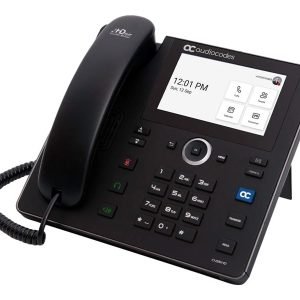 AUDIOCODES TEAMS C455HD POE IP PHONE, 5" CLR TOUCH SCREEN, 2x GBE (NO EXP UNIT SUPPORT)