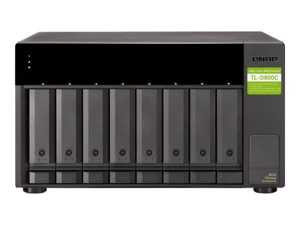 QNAP 8-BAY SATA JBOD EXPANSION UNIT (NO DISK), USB-C(1), TWR, 2YR WTY