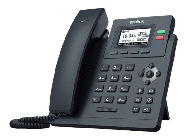 YEALINK (SIP-T31P) 2 LINE IP PHONE WITH HANDSET , 2 PORTS 10/100M ETHERNET SWTICH