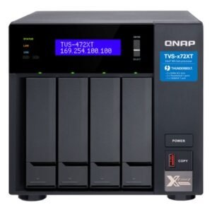 QNAP 4-BAY NAS (NO DISK) INTEL QC 3.1GHz, 4GB, 10GbE(1), GbE(2), T3(2), TWR, 2YR WTY