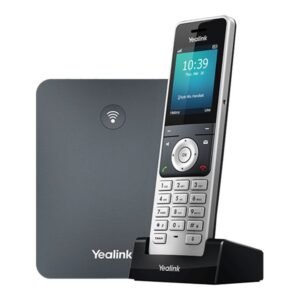 Yealink W76P - Yealink W76P High-Performance DECT IP Phone System w/ Handset & Base Station, 2.4 Screen.