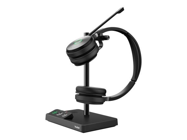 YEALINK DECT WIRELESS (WH62) UC DUAL HEADSET WITH BASE