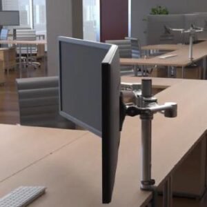 Atdec Dual Arm Desktop Monitor Mount White