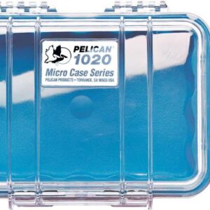 Pelican 1020 Micro Case - Clear with Blue