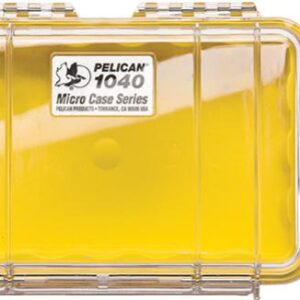 Pelican 1040 Micro Case - Clear with Yellow