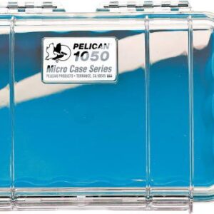 Pelican 1050 Micro Case - Clear with Blue