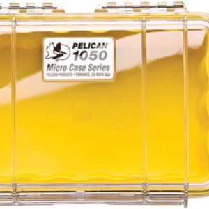 Pelican 1050 Micro Case - Clear with Yellow