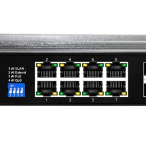 D-Link 10-Port Unmanaged PoE Switch with 8 RJ45 PoE