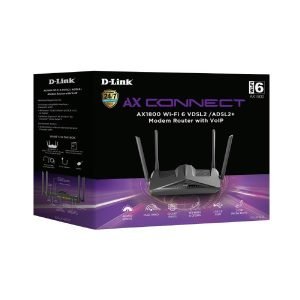 D-Link DSL-X1852E AX1800 Wi-Fi 6 ADSL2/VDSL2+ Modem