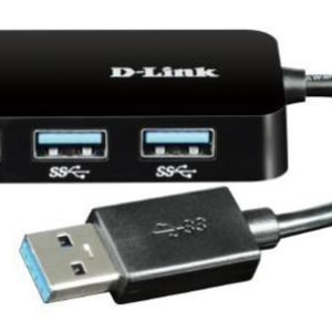 D-Link 4-Port SuperSpeed USB 3.0 Portable Hub