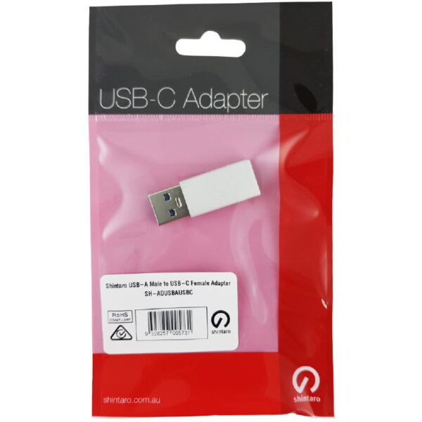 Shintaro USB-A Male to USB-C Female Adapter