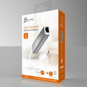 J5create JCE133G USB-C to Gigabit Ethernet Adaptor