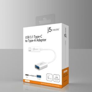 J5create JUCX05 USB-C 3.1 (Male) Type-C to USB-A Ty