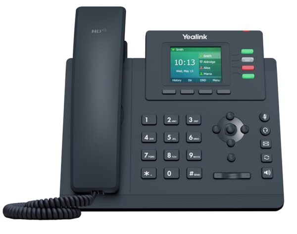 Yealink T33G 4 Line IP phone, 320x240 Colour Display, Dual Gigabit Ports, PoE, HD Voice Quality, No Power Adapter included , Black - Image 4