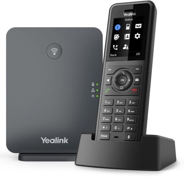 Yealink W77P High-Performance IP DECT Solution including W57R Rugged Handset And W70B Base Station, Up To 20 Simultaneous Calls - Image 5