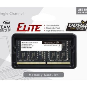 Team Group Elite 16GB 3200MHz Non-ECC DDR4 SODIMM for Laptops/AIO/Mini/Tiny