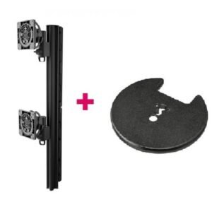 Atdec AWMS-2-LTHT75 Heavy Duty Dual Mount + 750mm Post / 18kg (40lb) Flat Screens