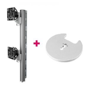 Atdec AWMS-2-LTHT75 Heavy Duty Dual Mount + 750mm Post / 18kg (40lb) Flat Screens
