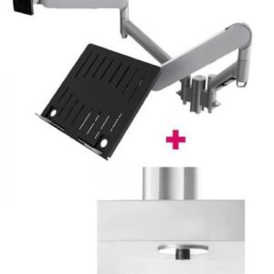 Atdec AWMS-2-ND13 Notebook-Monitor Combo Mount + 135mm Post / 9kg (20lb) Flat Screens
