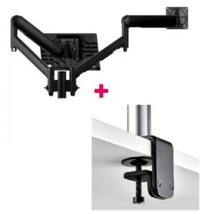 Atdec AWMS-2-ND13 Notebook-Monitor Combo Mount + 135mm Post / 9kg (20lb) Flat Screens