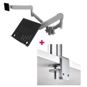 Atdec AWMS-2-ND13 Notebook-Monitor Combo Mount + 135mm Post / 9kg (20lb) Flat Screens