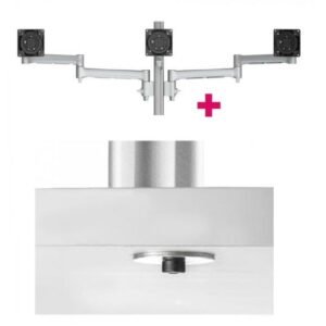 Atdec AWMS-3-13714 Triple Monitor Arms + 400mm Post / 12kg (26.5lb) Flat Screens