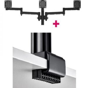 Atdec AWMS-3-13714 Triple Monitor Arms + 400mm Post / 12kg (26.5lb) Flat Screens