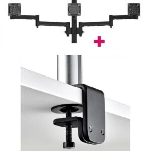 Atdec AWMS-3-13714 Triple Monitor Arms + 400mm Post / 12kg (26.5lb) Flat Screens