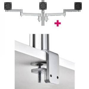 Atdec AWMS-3-13714 Triple Monitor Arms + 400mm Post / 12kg (26.5lb) Flat Screens