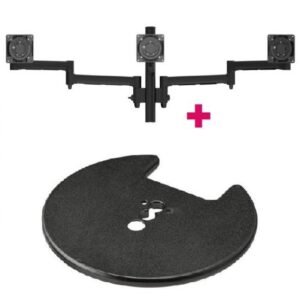 Atdec AWMS-3-13714 Triple Monitor Arms + 400mm Post / 12kg (26.5lb) Flat Screens