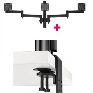 Atdec AWMS-3-13714 Triple Monitor Arms + 400mm Post / 12kg (26.5lb) Flat Screens